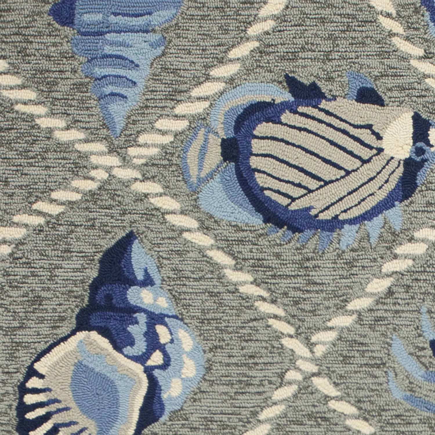 5' X 8' Gray Abstract Handmade Indoor Outdoor Area Rug Homeroots Outdoor
