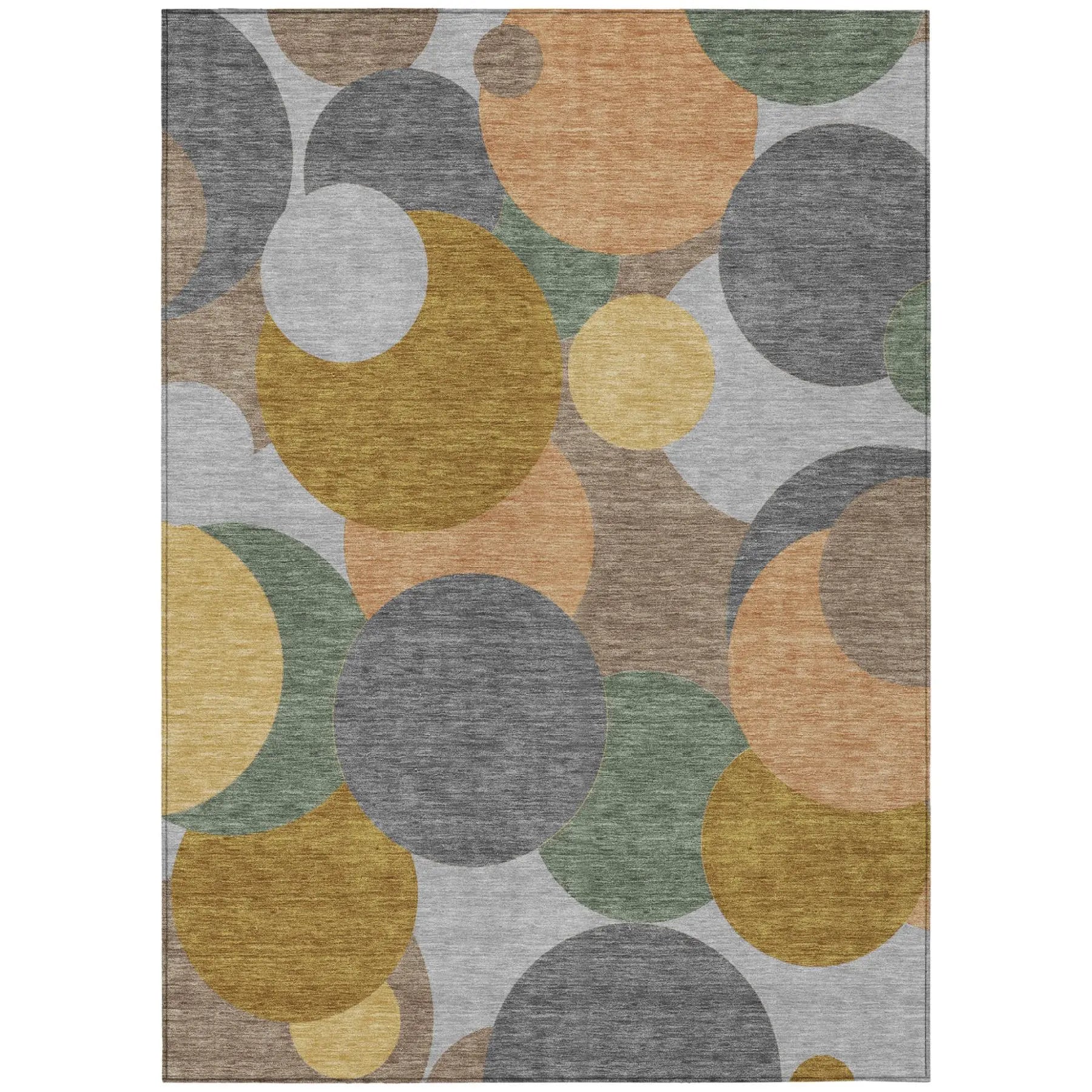 5' X 8' Gray And Graphite Geometric Washable Indoor Outdoor Area Rug Homeroots Outdoor