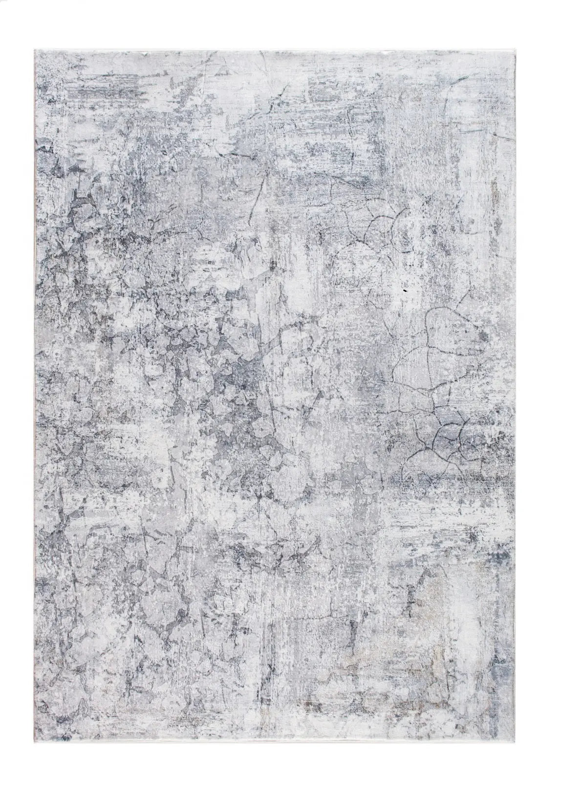 5' X 8' Gray And Ivory Abstract Area Rug Homeroots Home Decor
