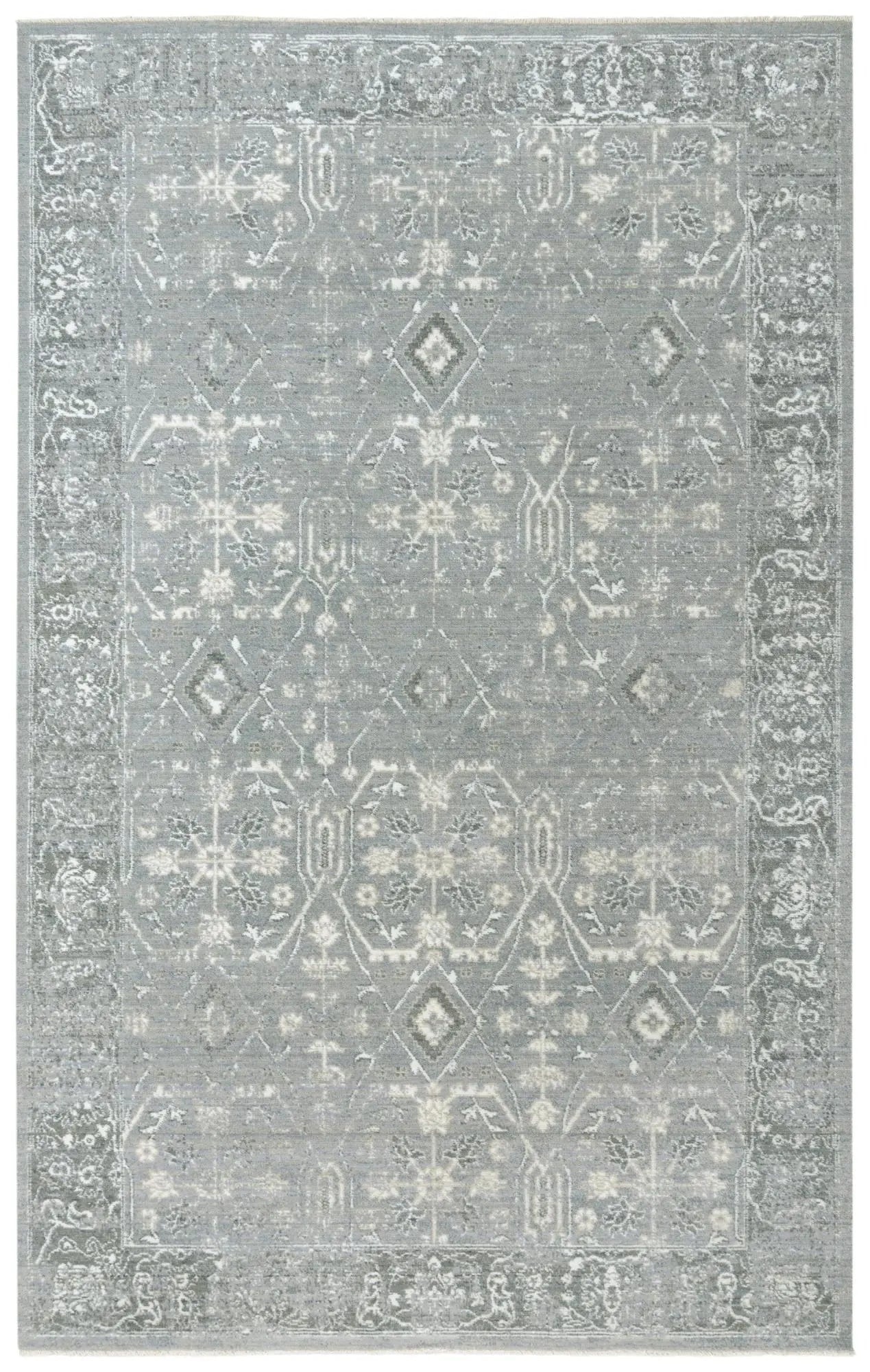 5' X 8' Gray And Ivory New Zealand Lambs Wool Oriental Hand Carved Handmade Area Rug Homeroots Home Decor