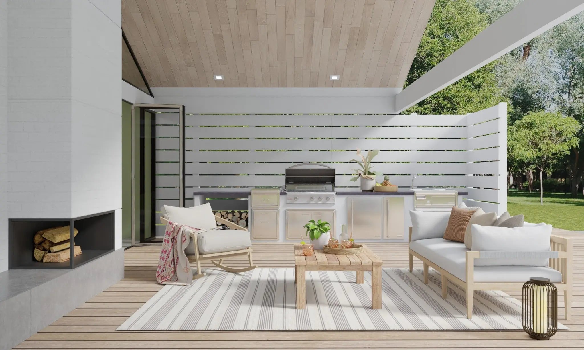 5' X 8' Gray And Ivory Striped Dhurrie Hand Woven Stain Resistant Area Rug Homeroots Outdoor