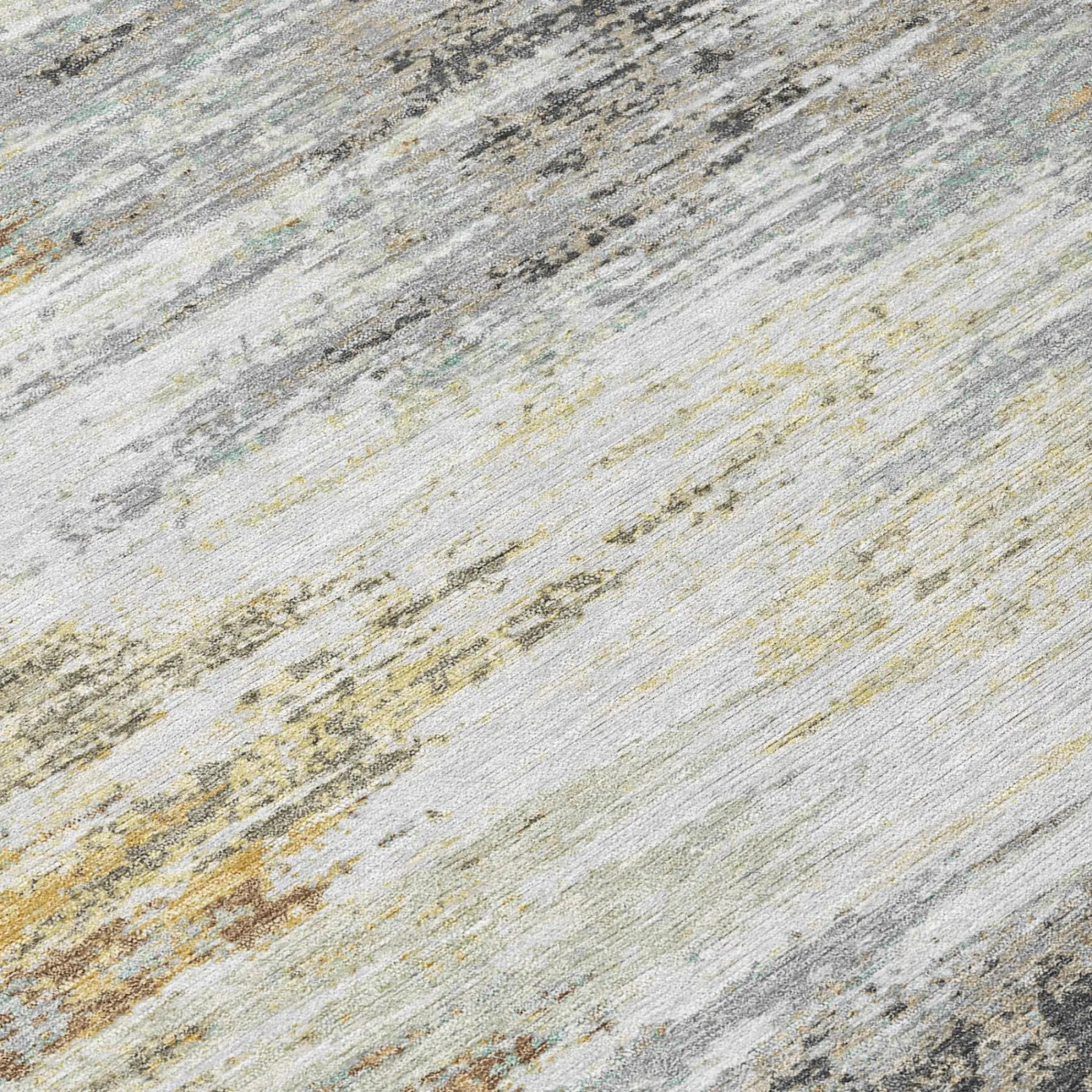 5' X 8' Gray And Silver Abstract Washable Indoor Outdoor Area Rug Homeroots Outdoor