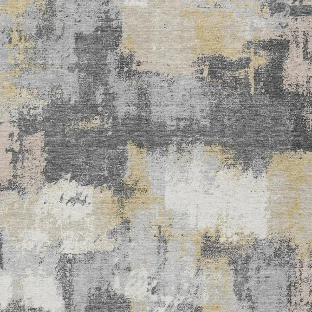 5' X 8' Gray And Silver Abstract Washable Indoor Outdoor Area Rug Homeroots Outdoor