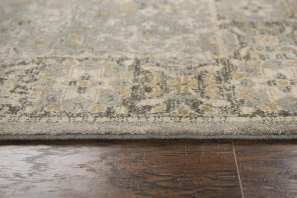 5' X 8' Gray Brown And Beige New Zealand Lambs Wool Oriental Hand Carved Handmade Area Rug Homeroots Home Decor