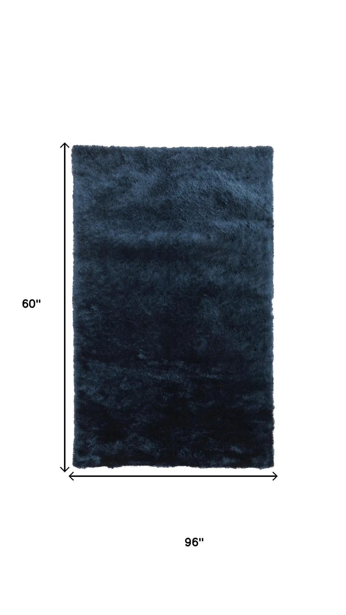 5' X 8' Green And Blue Shag Hand Tufted Area Rug Homeroots Home Decor