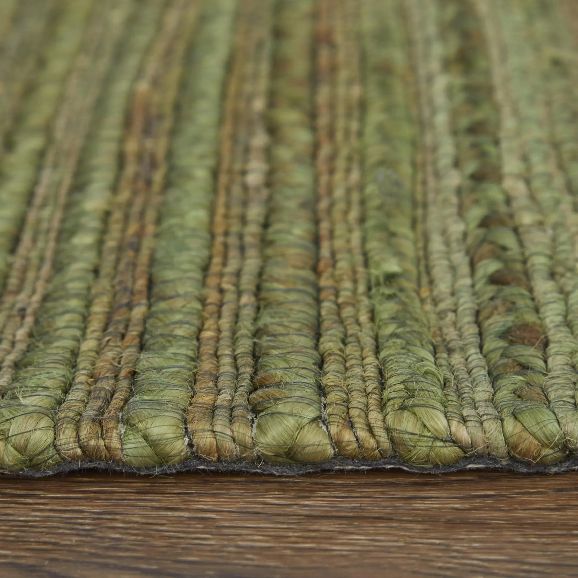 5' X 8' Green And Brown Jute Hand Woven Area Rug With Fringe Homeroots Home Decor