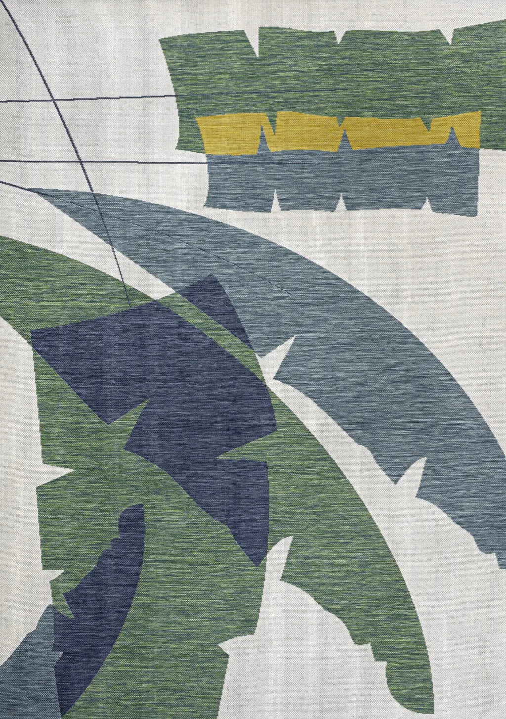 5' X 8' Green And Cream Abstract Indoor Outdoor Area Rug Homeroots Outdoor