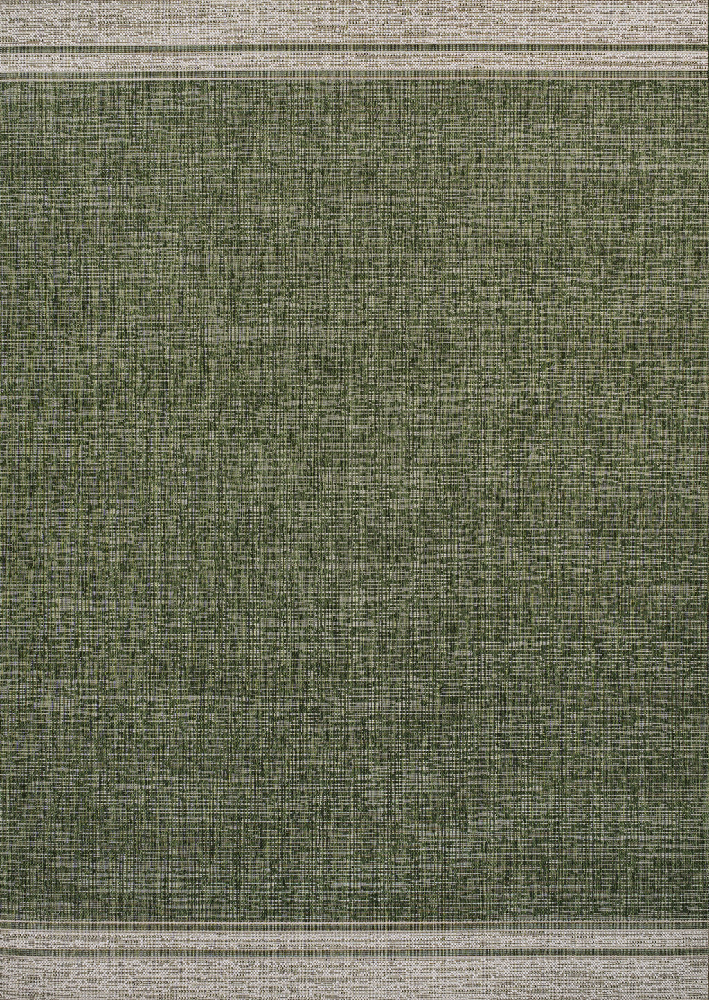 5' X 8' Green And Cream Indoor Outdoor Area Rug - GreatEagleInc