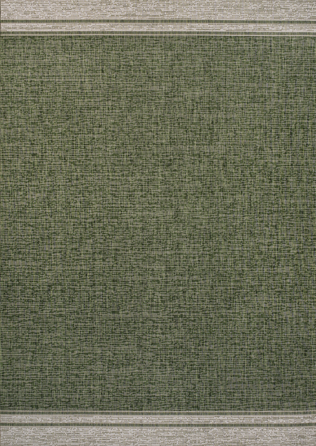 5' X 8' Green And Cream Indoor Outdoor Area Rug - GreatEagleInc