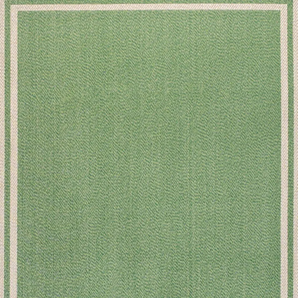 5' X 8' Green And Cream Indoor Outdoor Area Rug Homeroots Outdoor