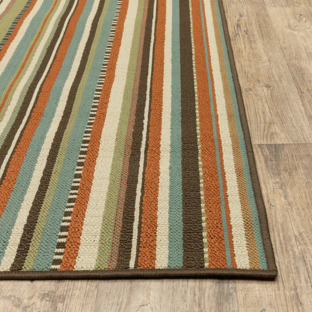 5' X 8' Green Indoor Outdoor Area Rug Homeroots Outdoor