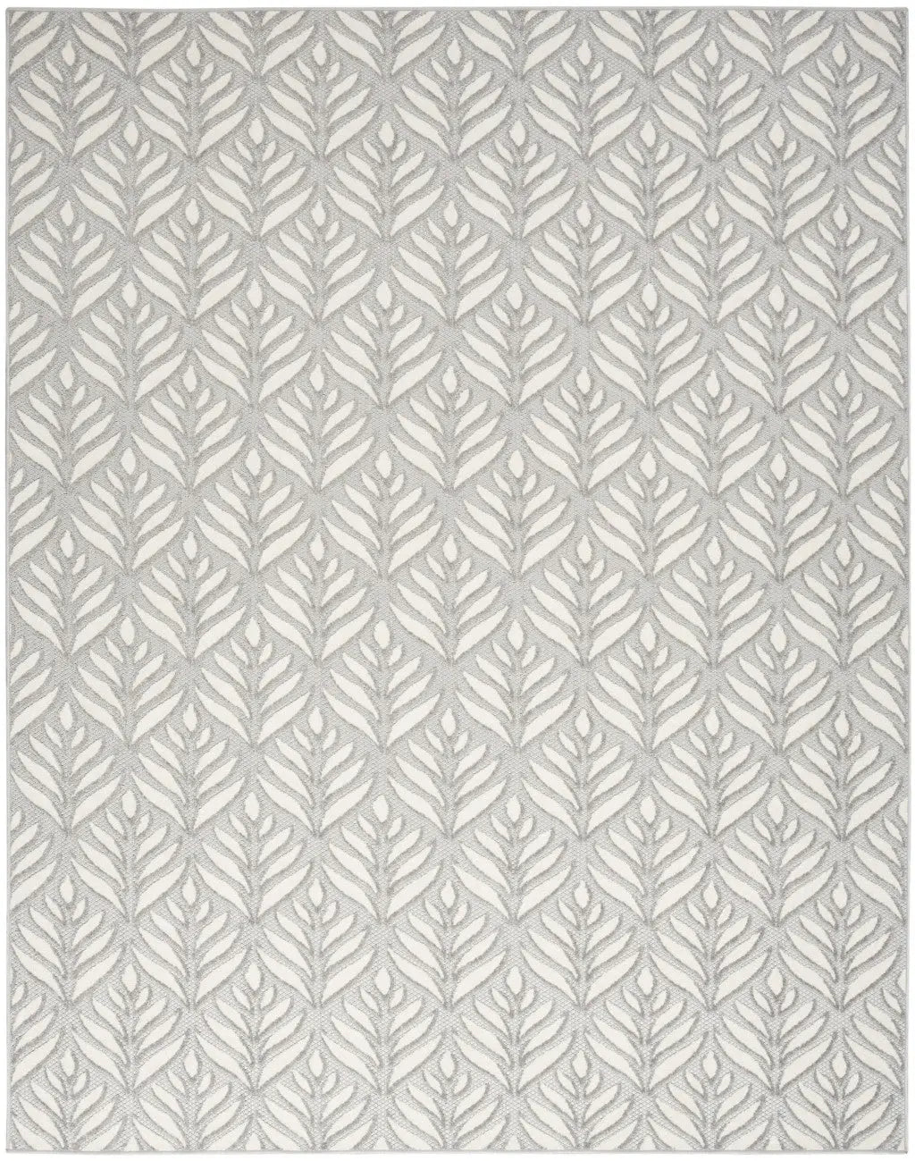 5' X 8' Grey Floral Stain Resistant Non Skid Area Rug Homeroots Outdoor