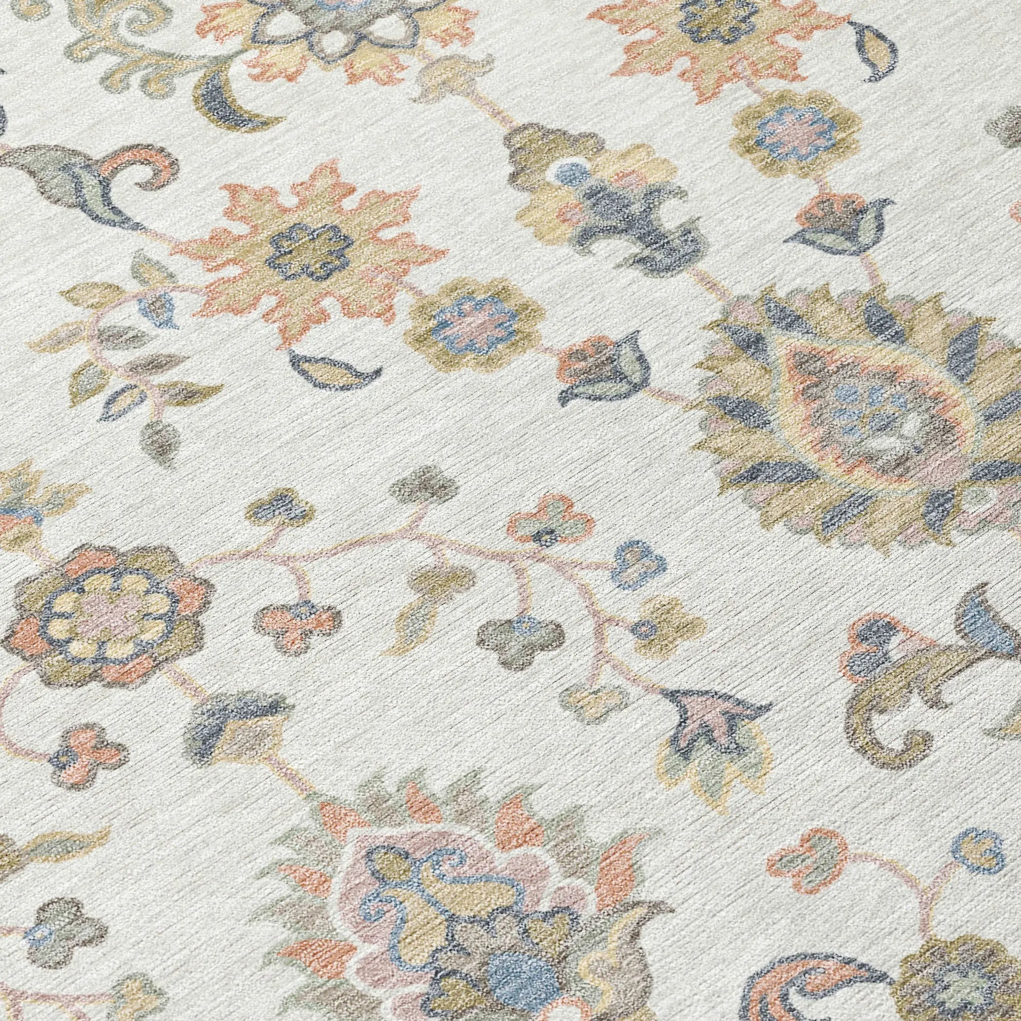 5' X 8' Ivory And Beige Abstract Washable Indoor Outdoor Area Rug Homeroots Outdoor