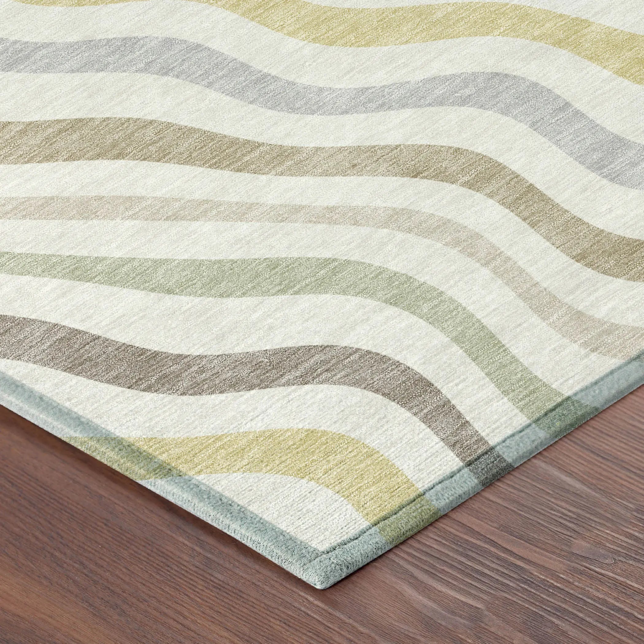 5' X 8' Ivory And Beige Abstract Washable Indoor Outdoor Area Rug Homeroots Outdoor