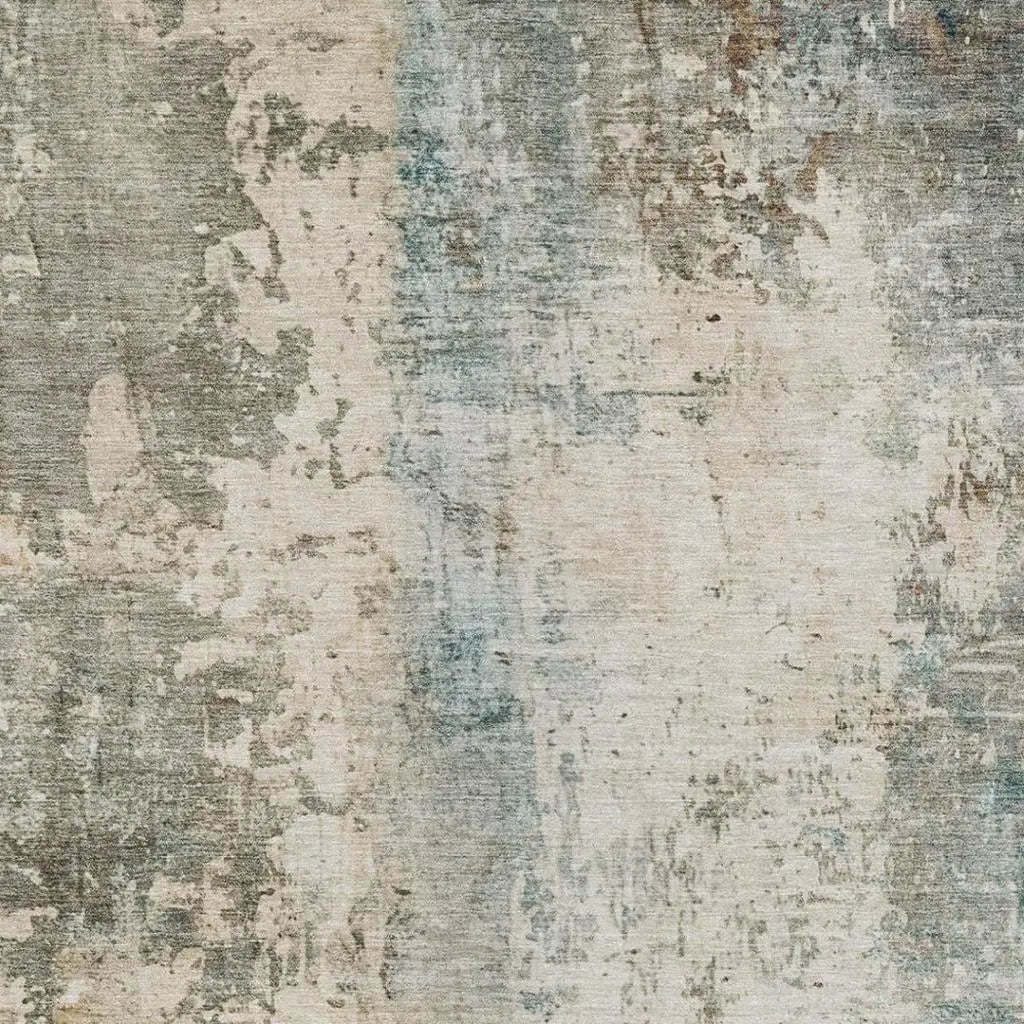 5' X 8' Ivory And Beige Abstract Washable Indoor Outdoor Area Rug Homeroots Outdoor