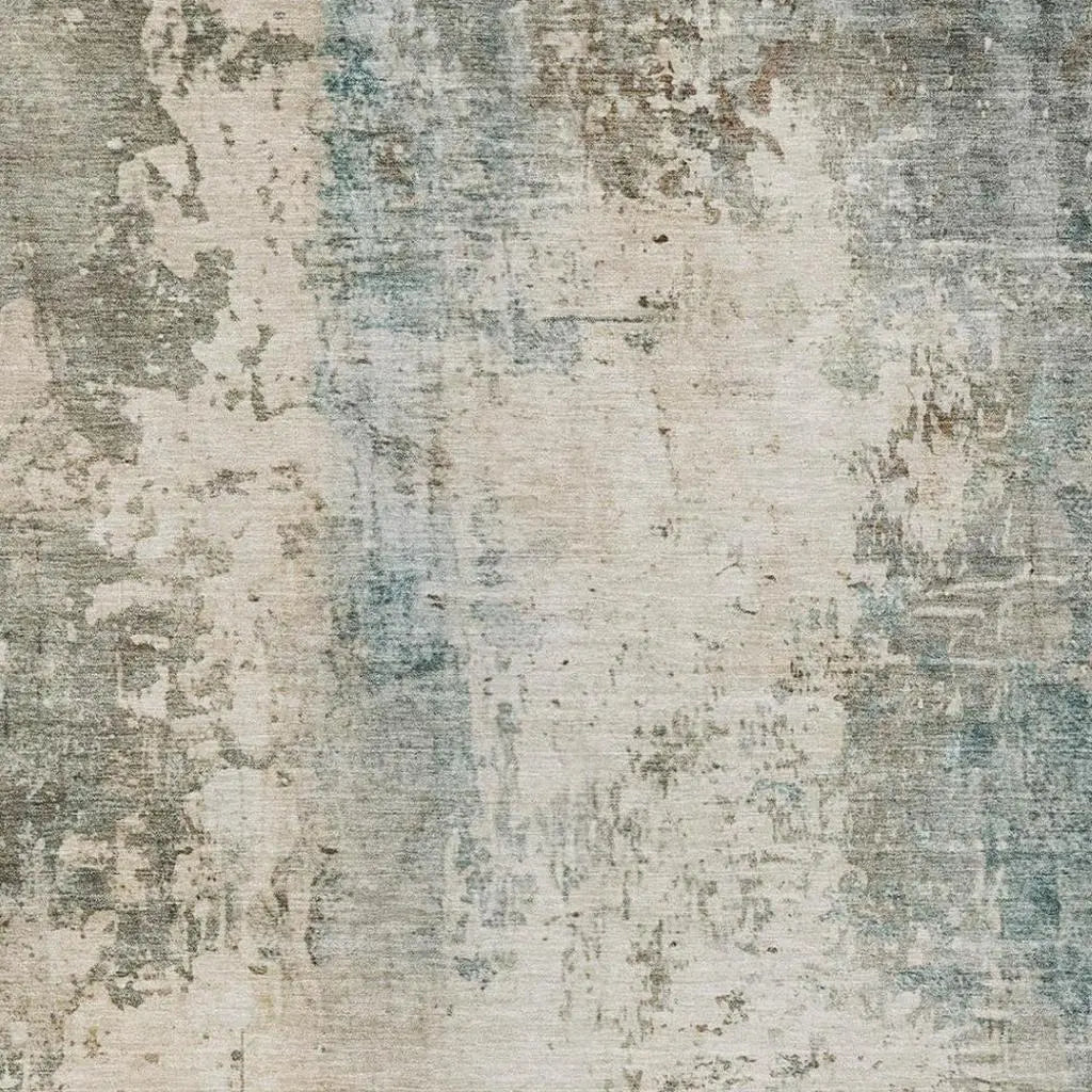 5' X 8' Ivory And Beige Abstract Washable Indoor Outdoor Area Rug Homeroots Outdoor