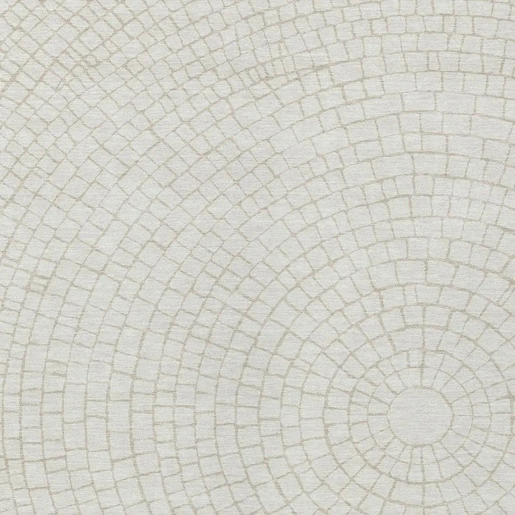 5' X 8' Ivory And Beige Geometric Washable Indoor Outdoor Area Rug Homeroots Outdoor