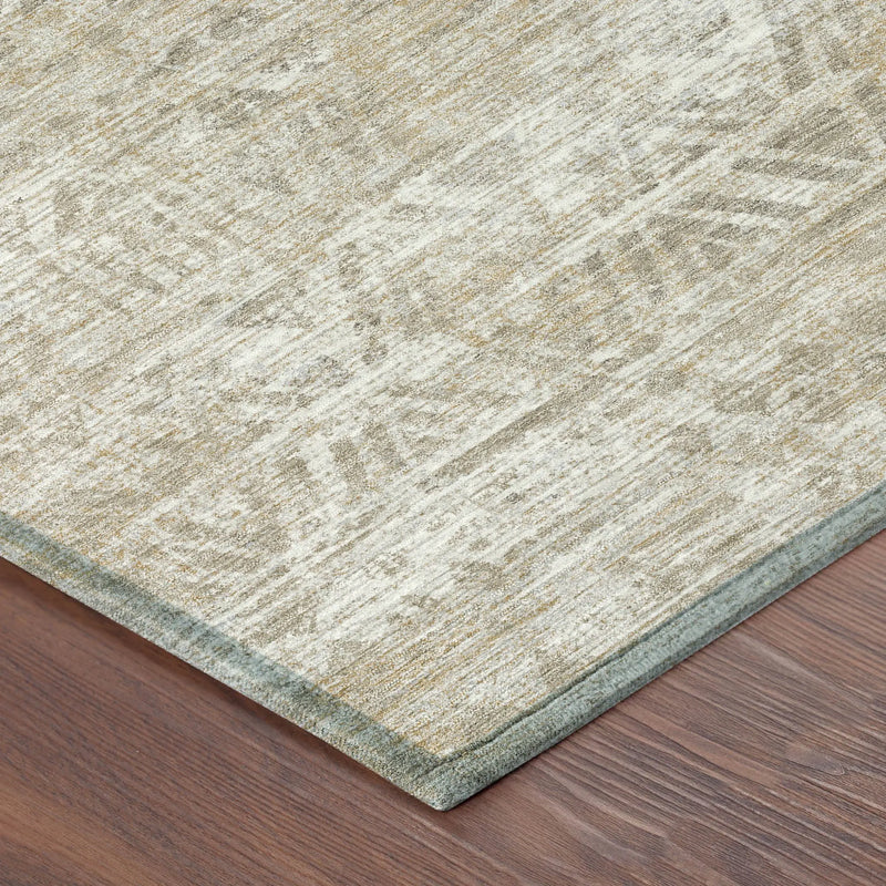 5' X 8' Ivory And Beige Geometric Washable Indoor Outdoor Area Rug Homeroots Outdoor