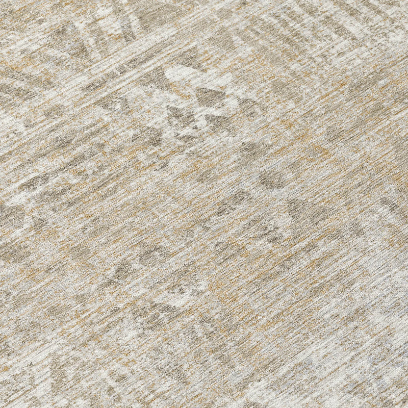 5' X 8' Ivory And Beige Geometric Washable Indoor Outdoor Area Rug Homeroots Outdoor