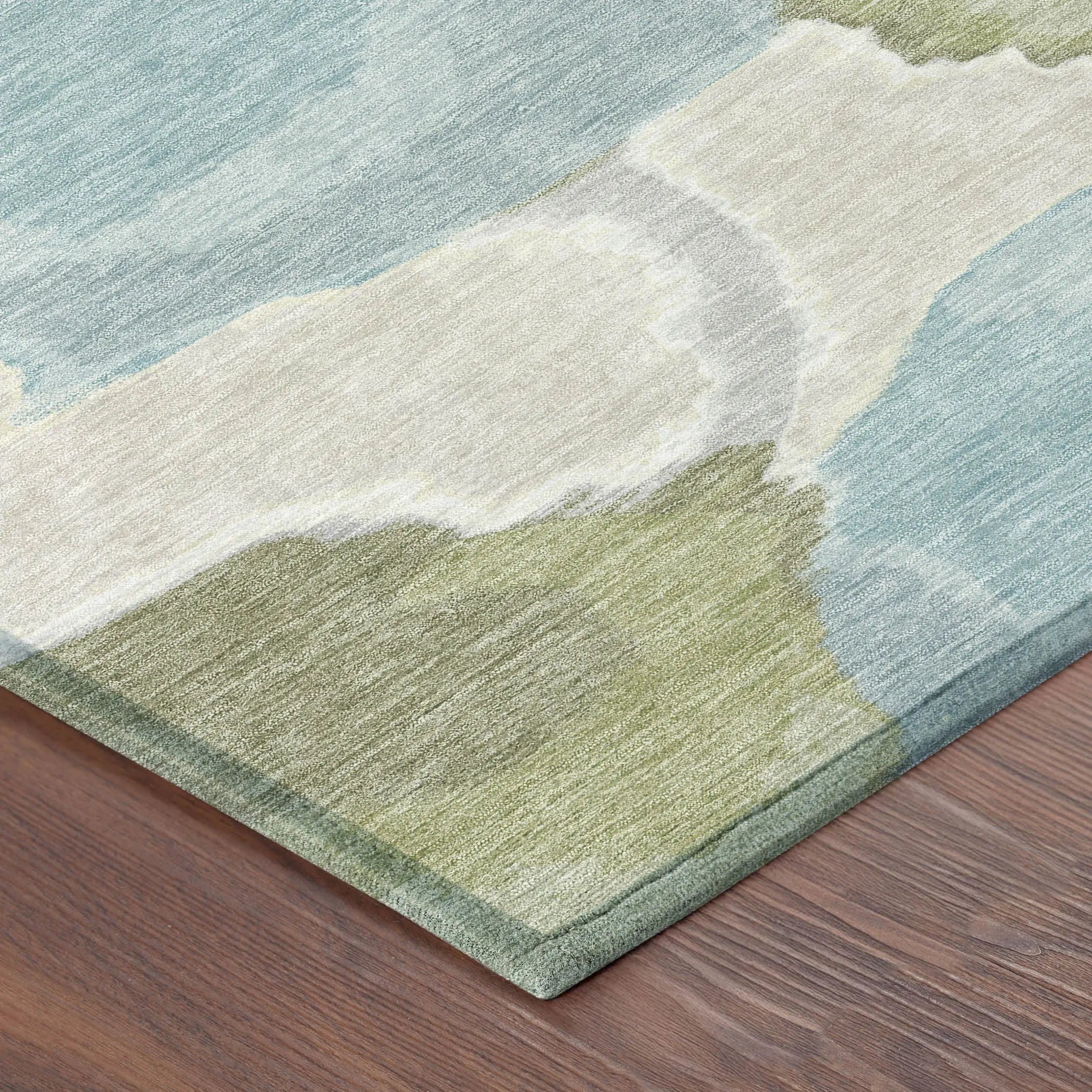 5' X 8' Ivory And Brown Abstract Washable Indoor Outdoor Area Rug Homeroots Outdoor