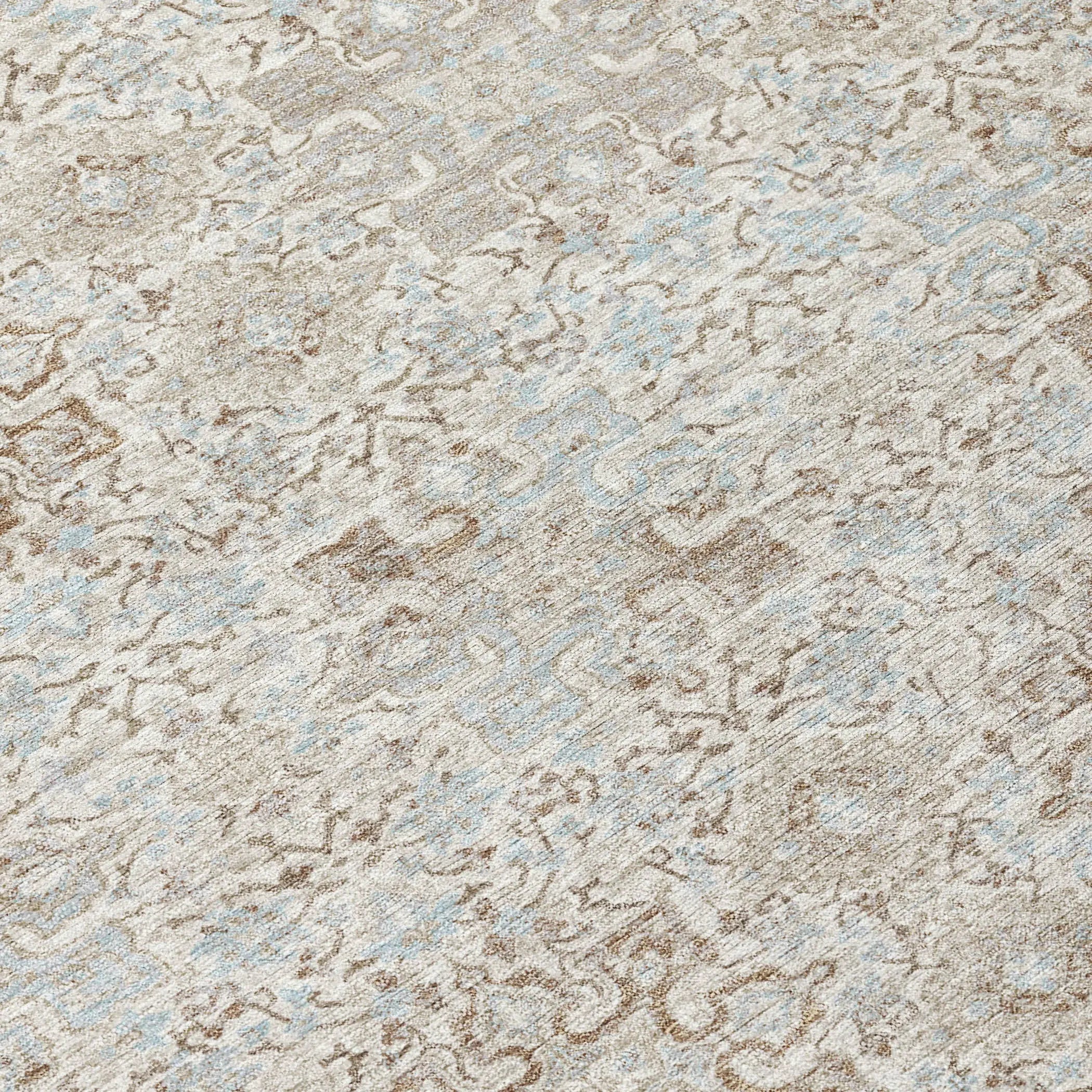 5' X 8' Ivory And Gray Oriental Washable Indoor Outdoor Area Rug Homeroots Outdoor