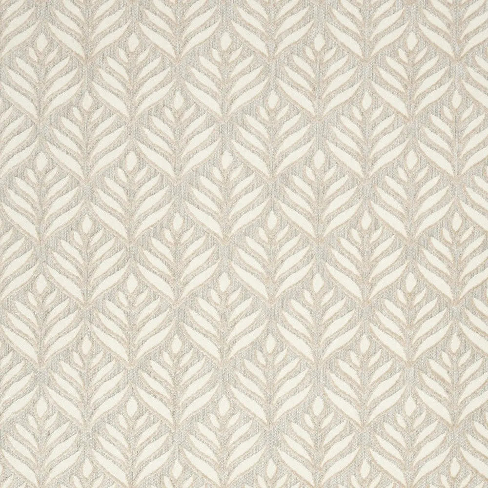 5' X 8' Ivory And Grey Floral Stain Resistant Non Skid Area Rug Homeroots Outdoor