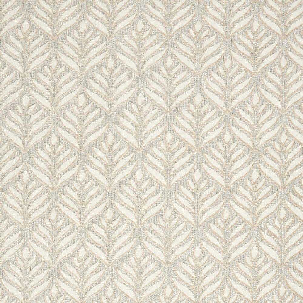 5' X 8' Ivory And Grey Floral Stain Resistant Non Skid Area Rug Homeroots Outdoor