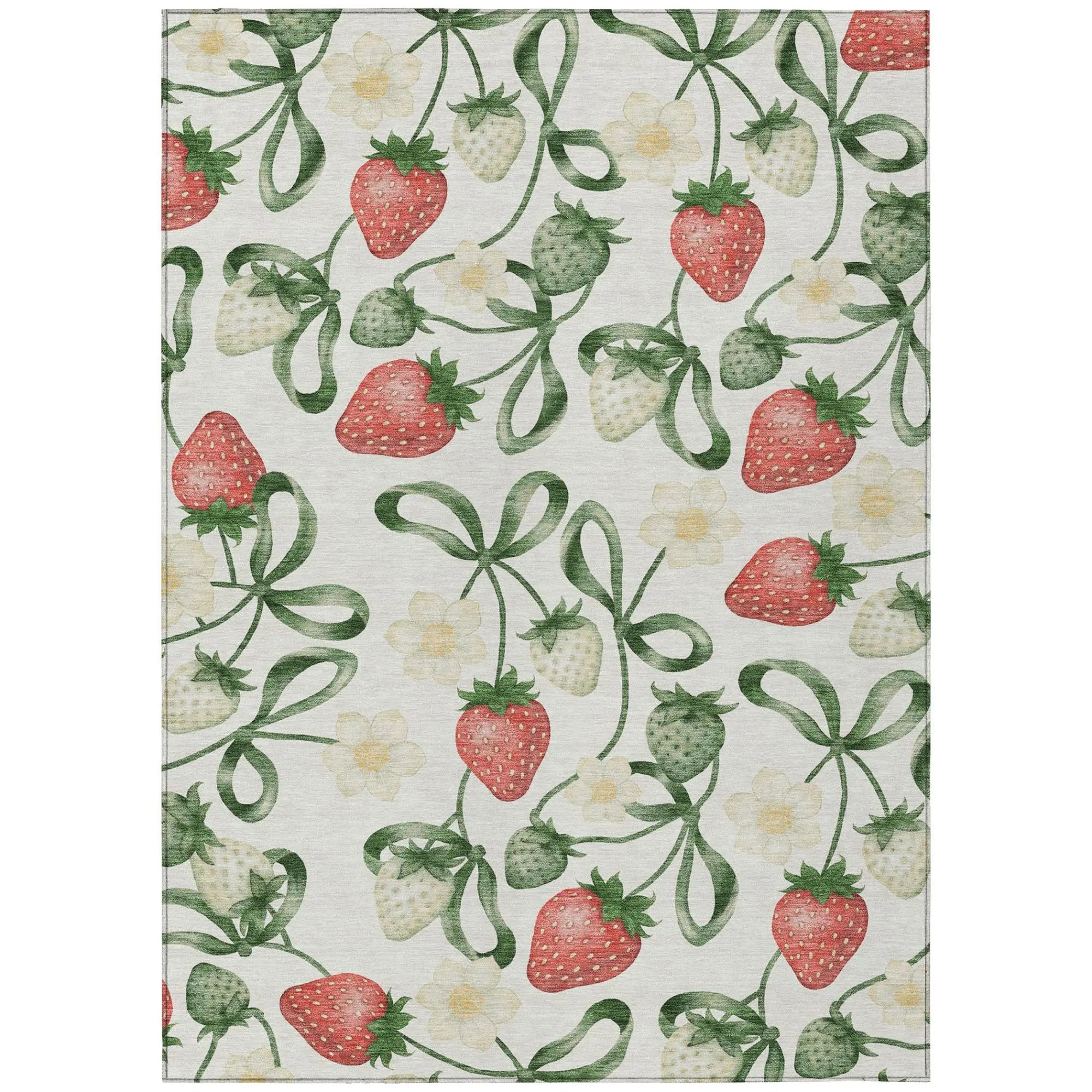5' X 8' Ivory And Linen Floral Washable Indoor Outdoor Area Rug Homeroots Outdoor