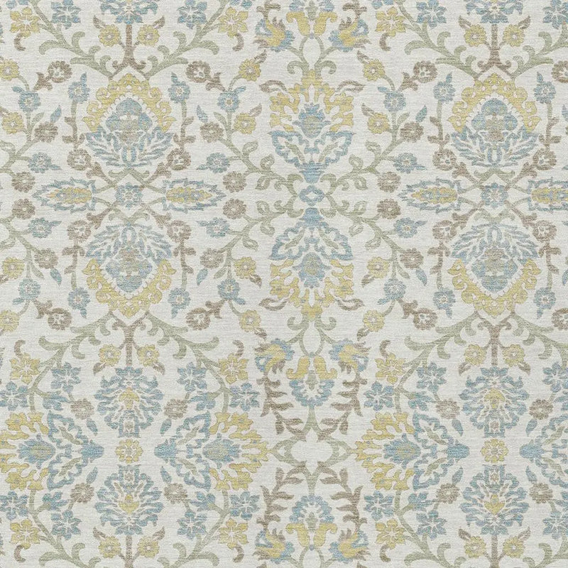 5' X 8' Ivory And Linen Geometric Washable Indoor Outdoor Area Rug Homeroots Outdoor
