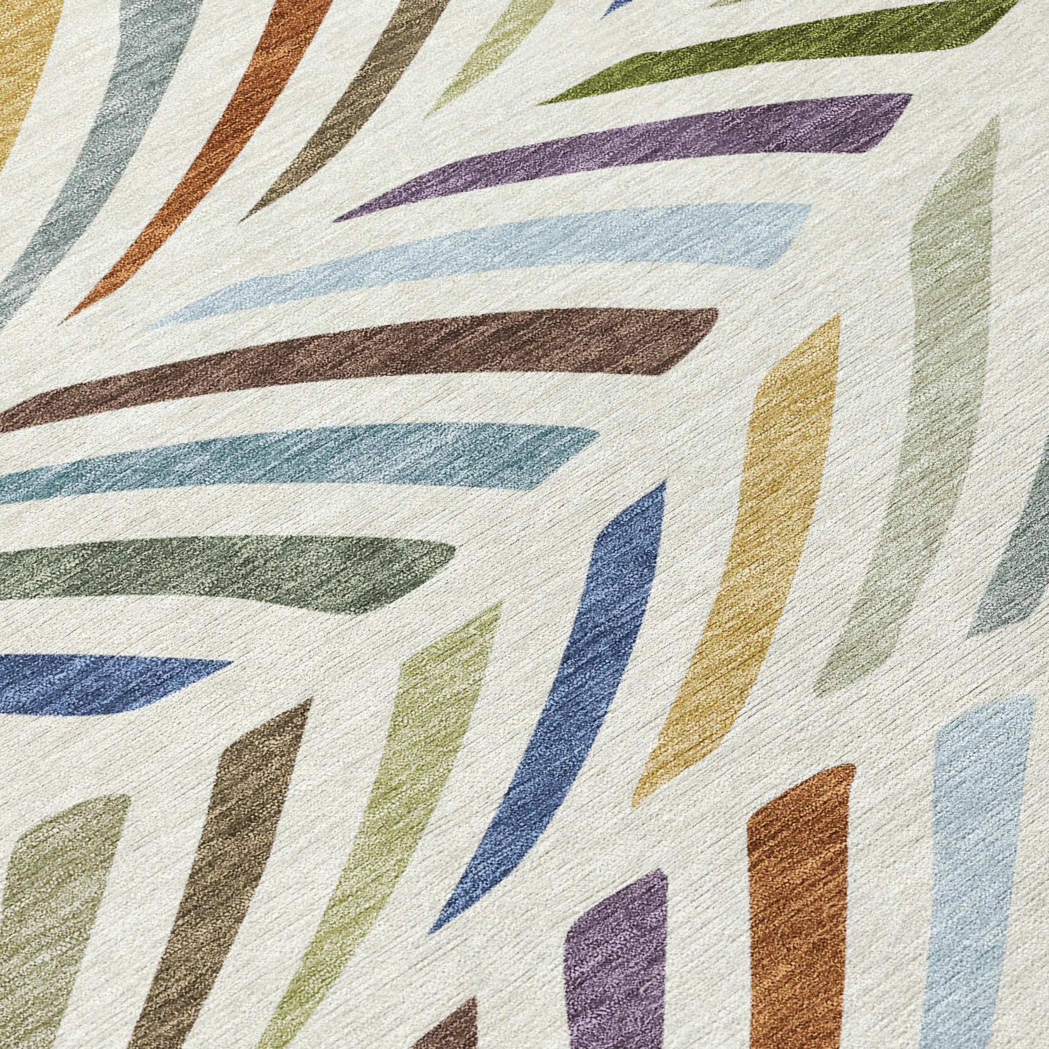 5' X 8' Ivory And Sage Abstract Washable Indoor Outdoor Area Rug Homeroots Outdoor
