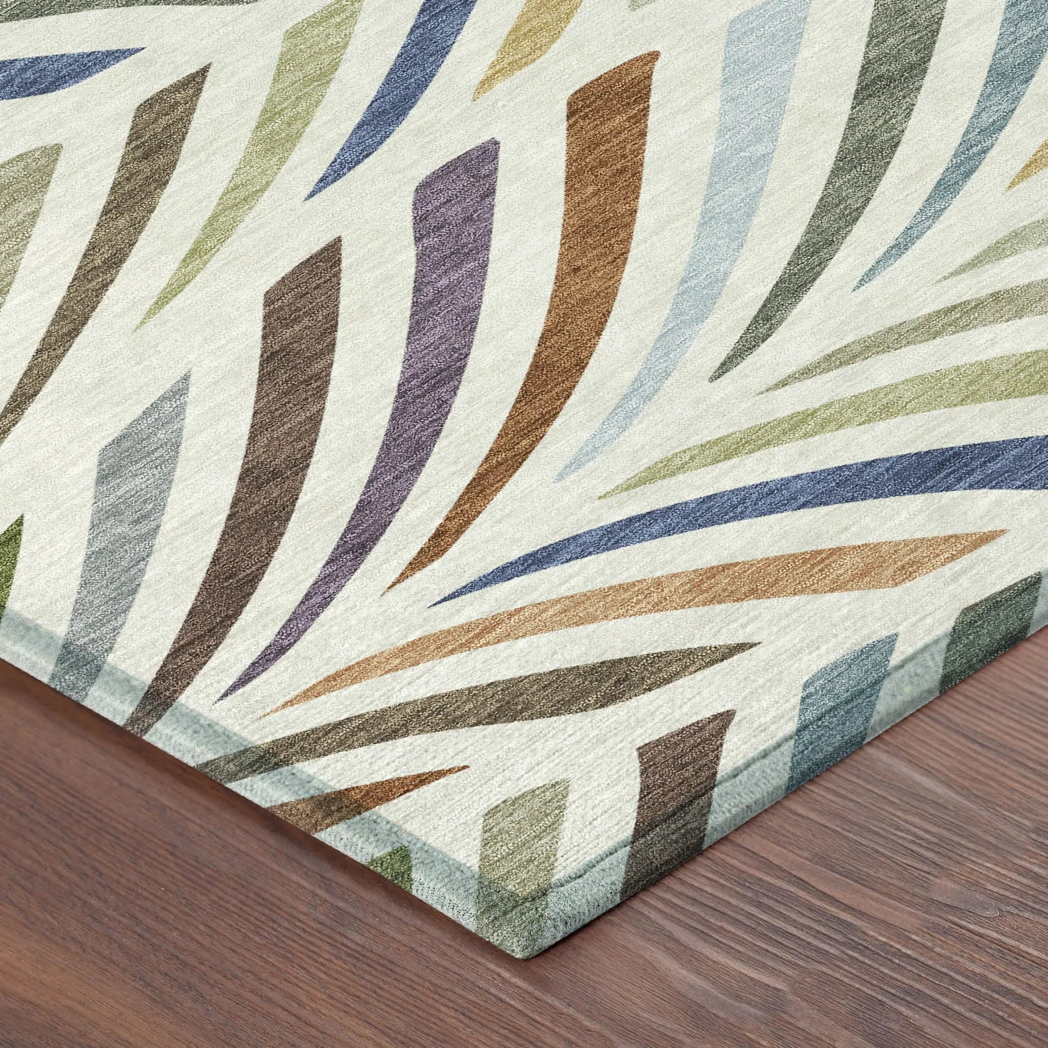 5' X 8' Ivory And Sage Abstract Washable Indoor Outdoor Area Rug Homeroots Outdoor