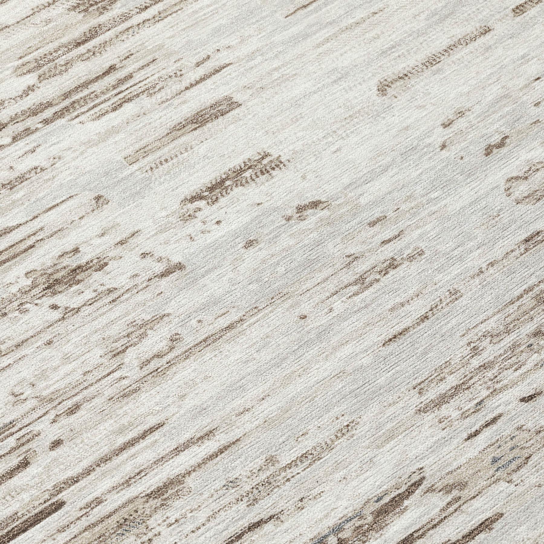5' X 8' Ivory And Silver Abstract Washable Indoor Outdoor Area Rug Homeroots Outdoor