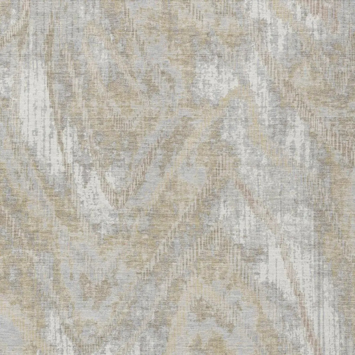 5' X 8' Ivory And Silver Abstract Washable Indoor Outdoor Area Rug Homeroots Outdoor