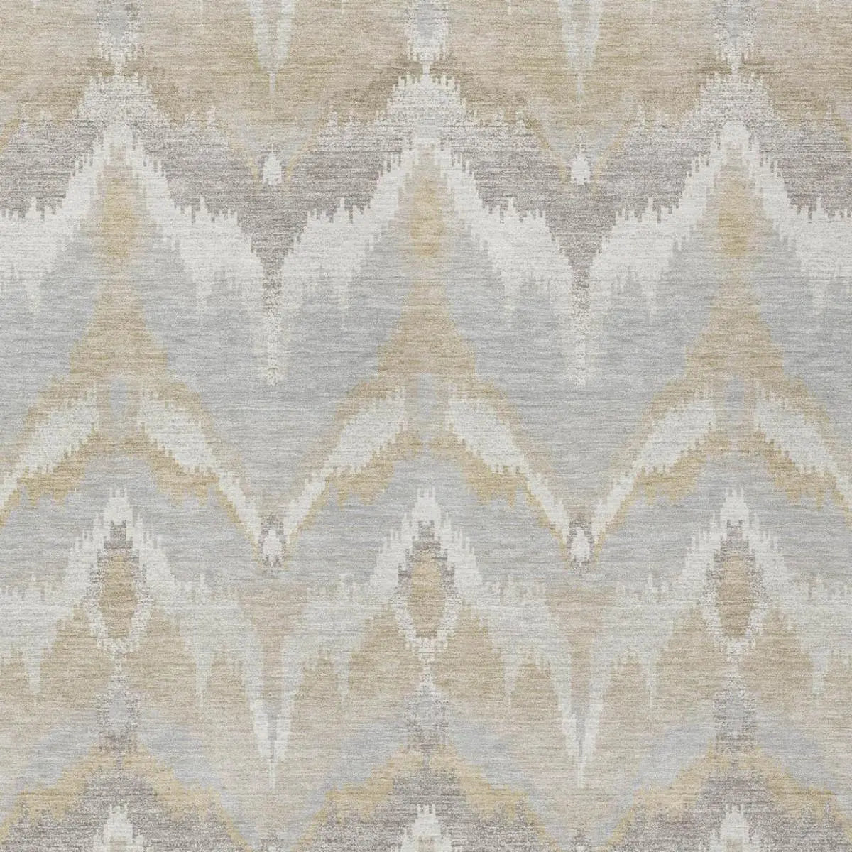 5' X 8' Ivory And Silver Abstract Washable Indoor Outdoor Area Rug Homeroots Outdoor