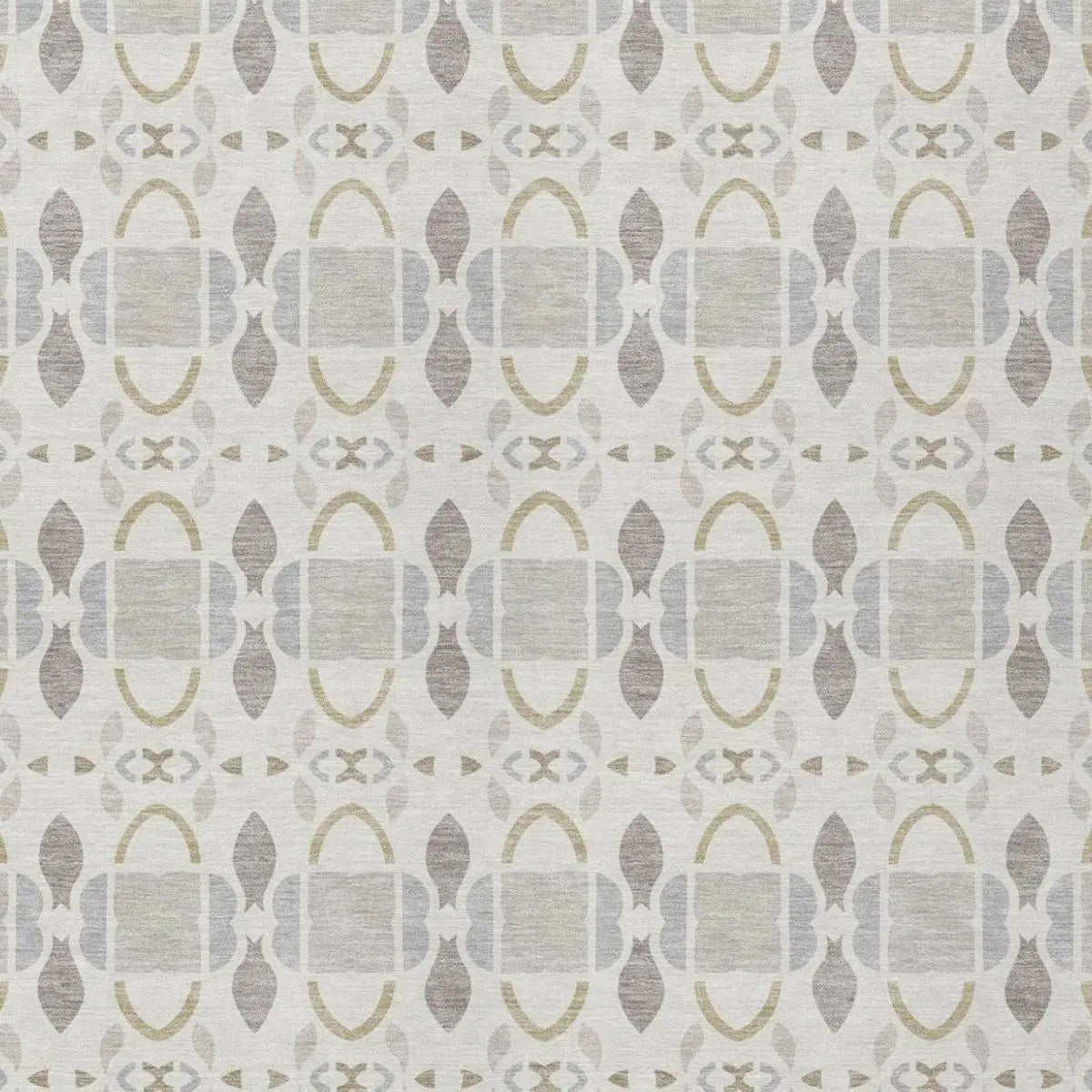 5' X 8' Ivory And Silver Striped Washable Indoor Outdoor Area Rug Homeroots Outdoor