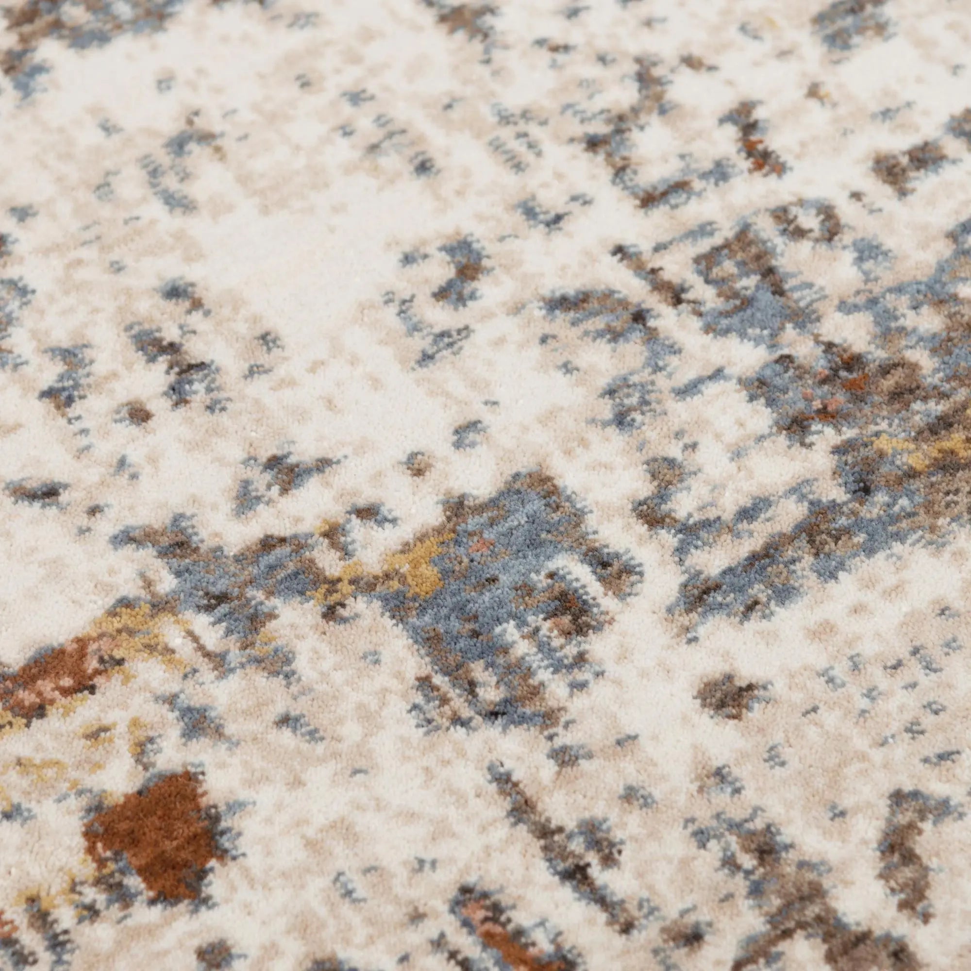 5' X 8' Ivory Brown And Gray Abstract Hand Carved Handmade Area Rug Homeroots Home Decor