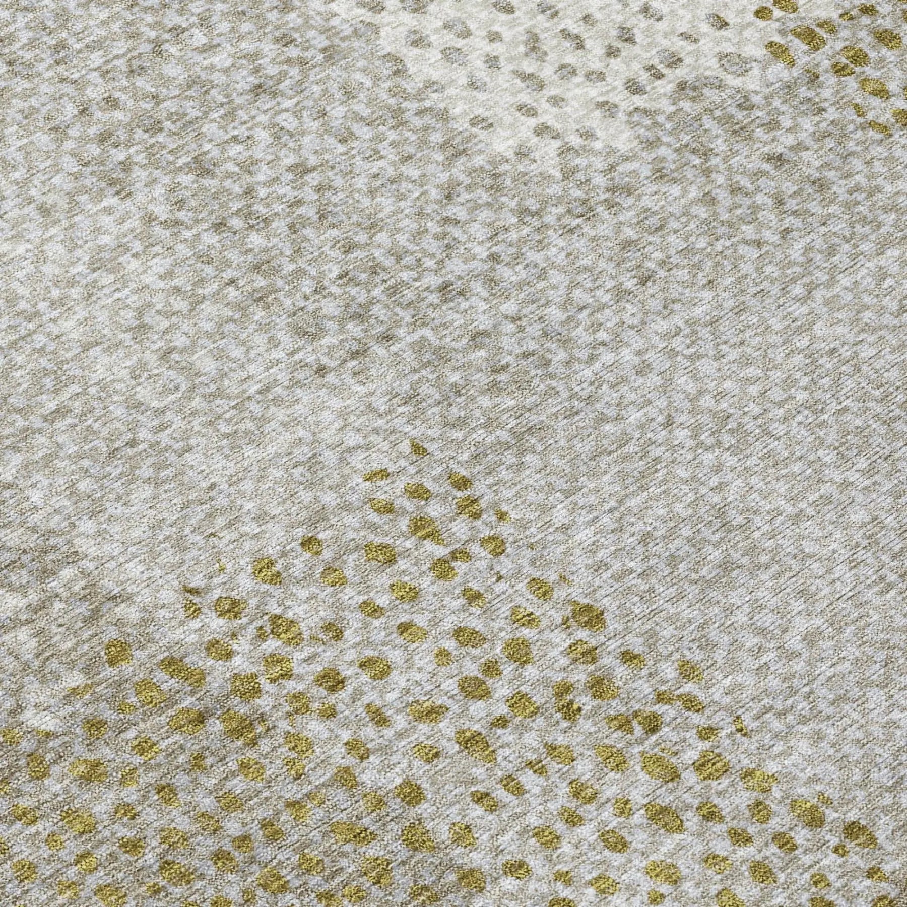5' X 8' Khaki And Brown Abstract Washable Indoor Outdoor Area Rug Homeroots Outdoor
