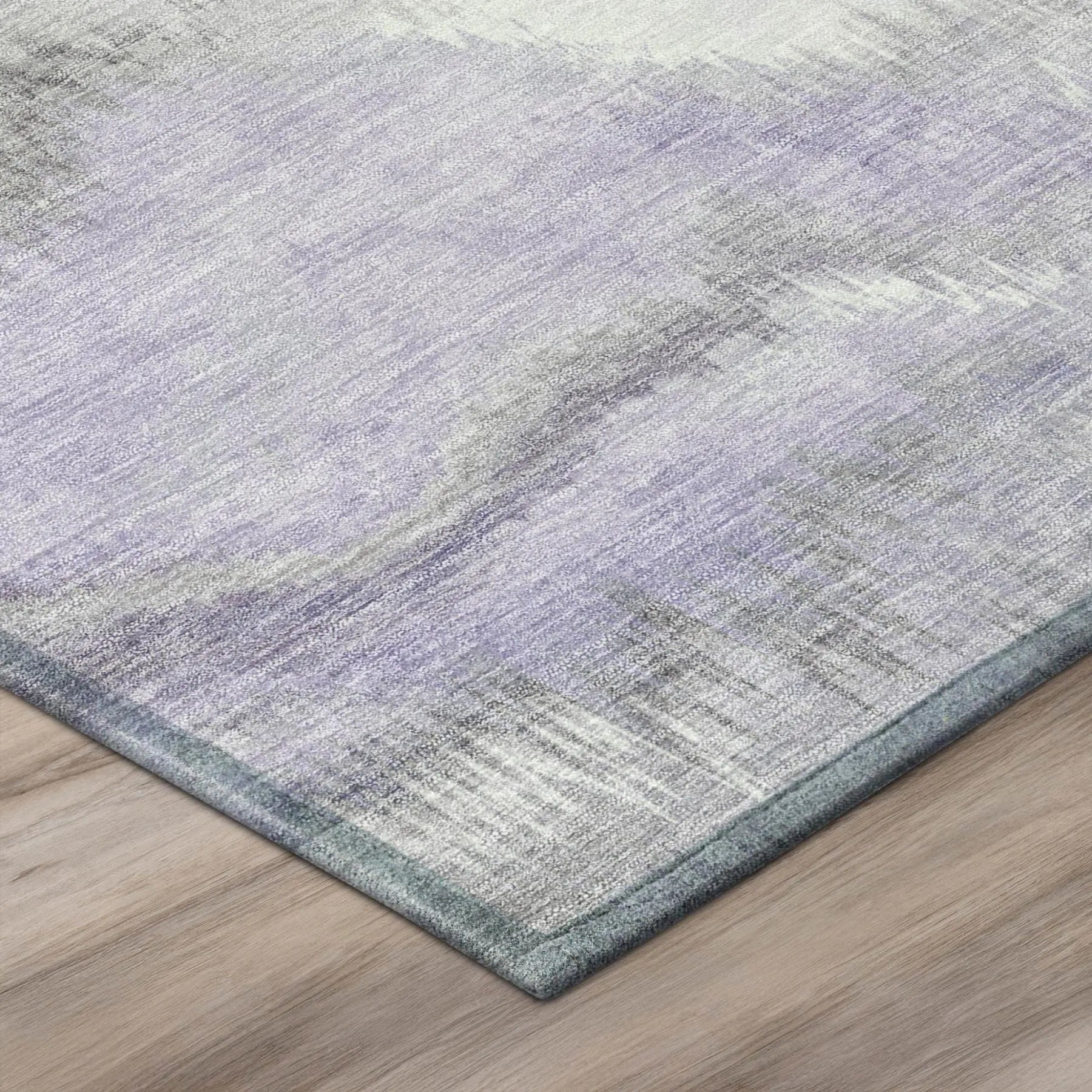 5' X 8' Lavender And Purple Abstract Washable Indoor Outdoor Area Rug Homeroots Outdoor