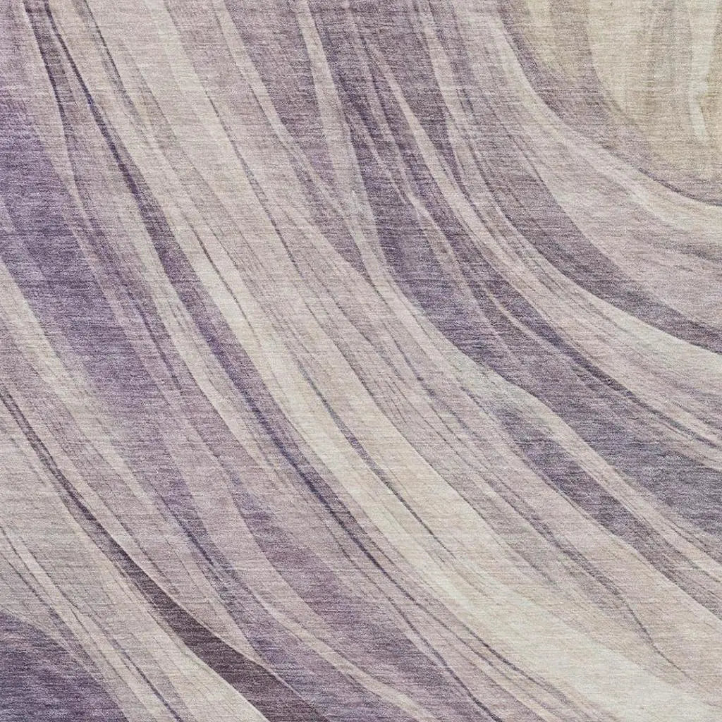 5' X 8' Lavender And Purple Abstract Washable Indoor Outdoor Area Rug Homeroots Outdoor
