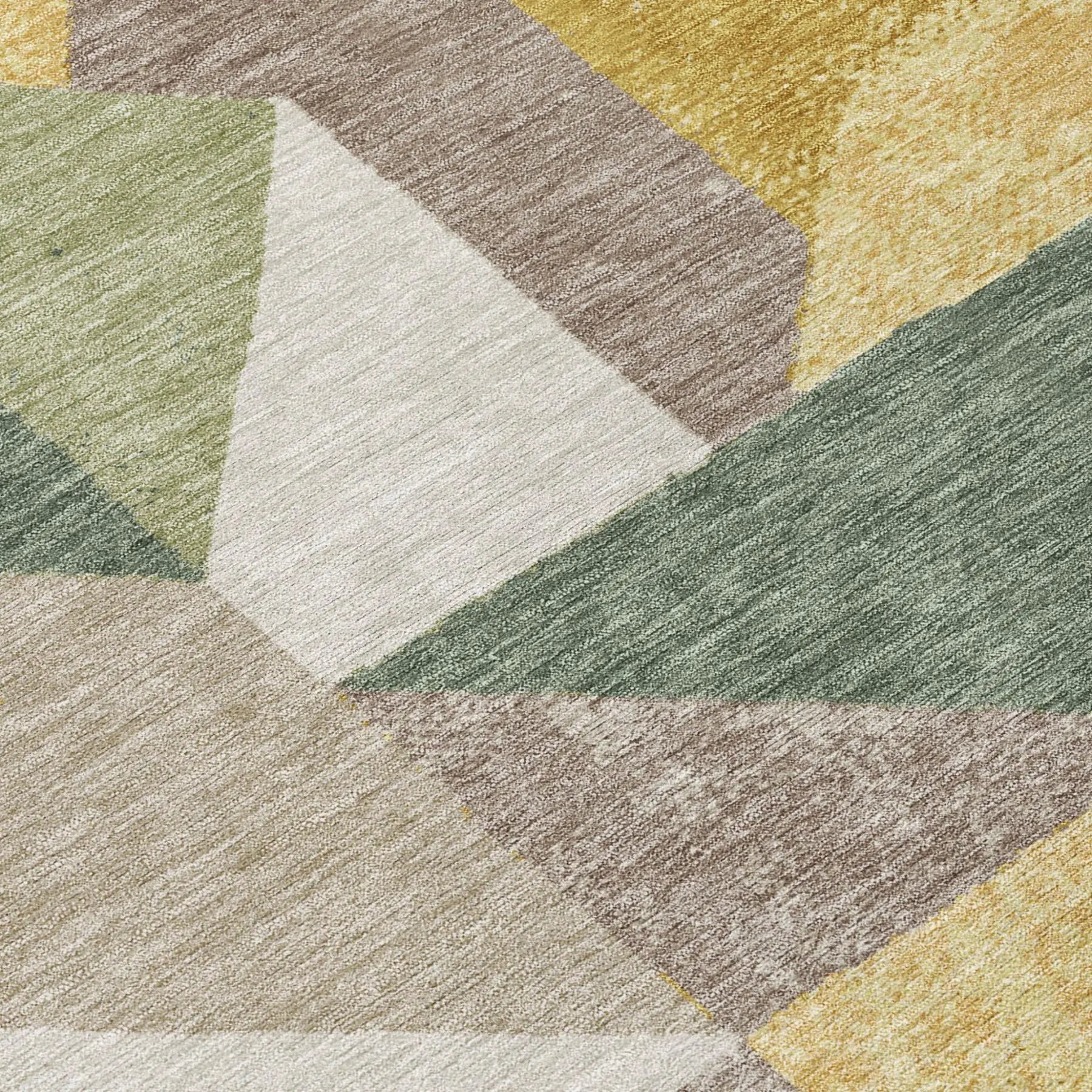 5' X 8' Linen And Ivory Geometric Washable Indoor Outdoor Area Rug Homeroots Outdoor