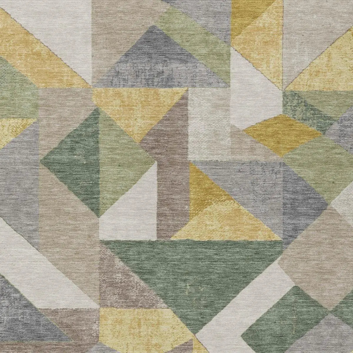 5' X 8' Linen And Ivory Geometric Washable Indoor Outdoor Area Rug Homeroots Outdoor