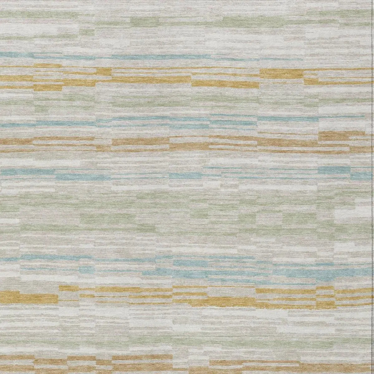 5' X 8' Linen And Ivory Striped Washable Indoor Outdoor Area Rug Homeroots Outdoor