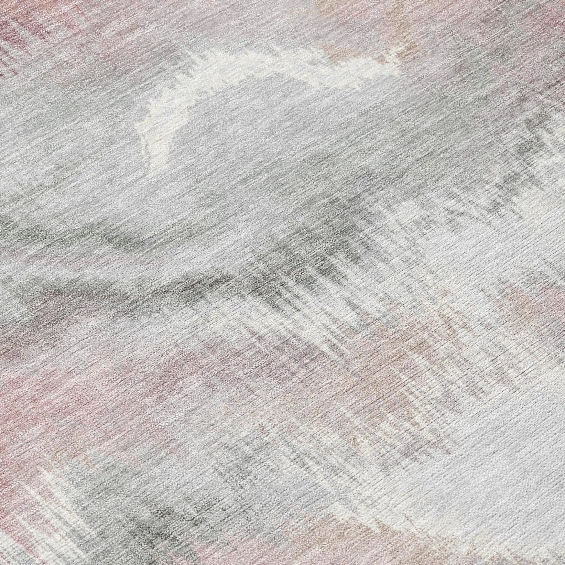 5' X 8' Mauve And Pink Abstract Washable Indoor Outdoor Area Rug Homeroots Outdoor