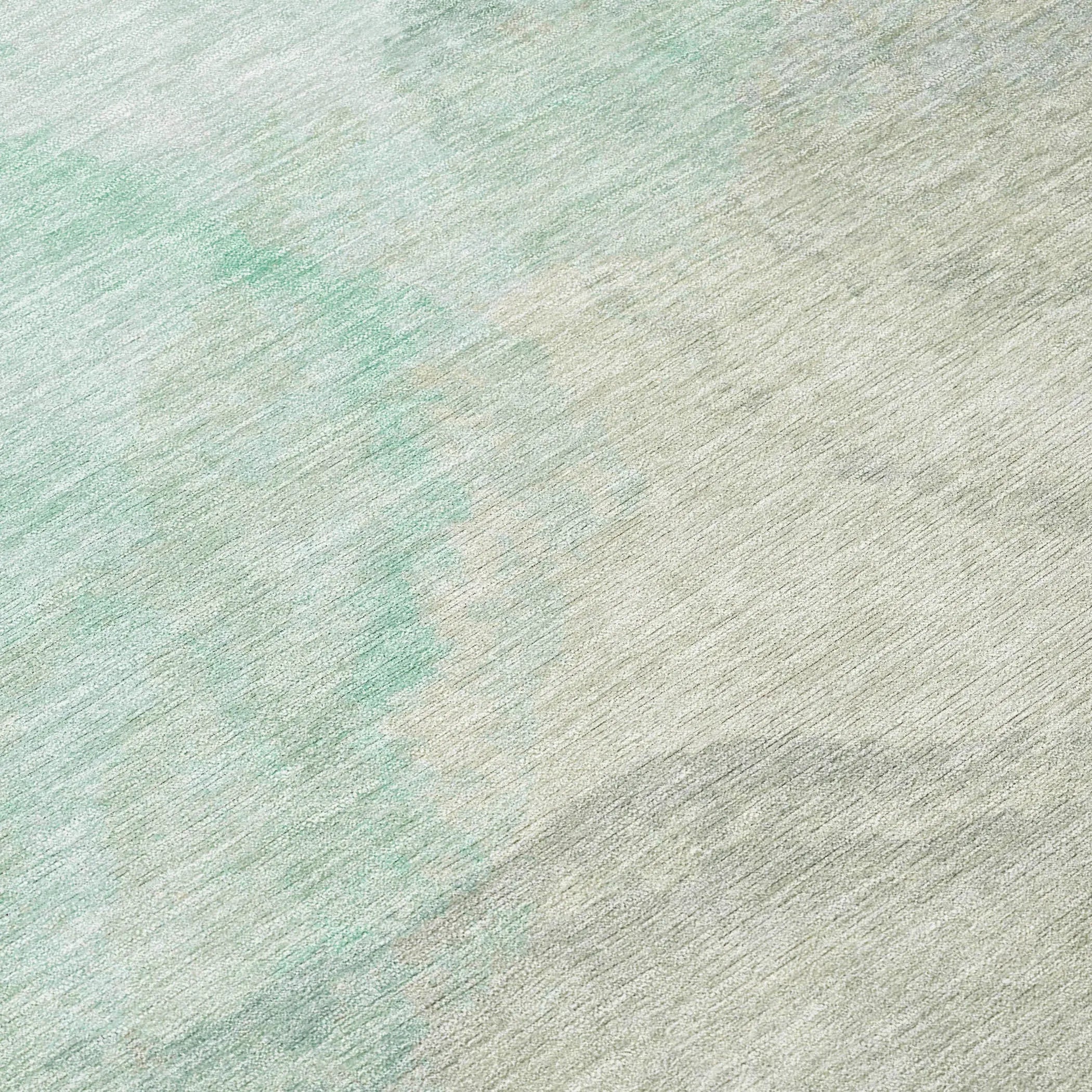 5' X 8' Mint Green And Teal Blue Abstract Washable Indoor Outdoor Area Rug Homeroots Outdoor