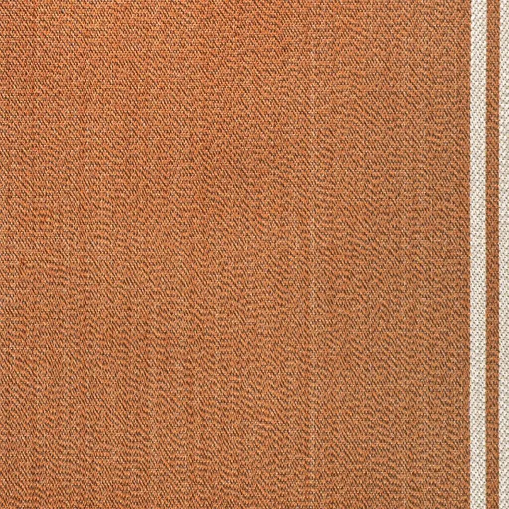 5' X 8' Orange And Cream Indoor Outdoor Area Rug Homeroots Outdoor