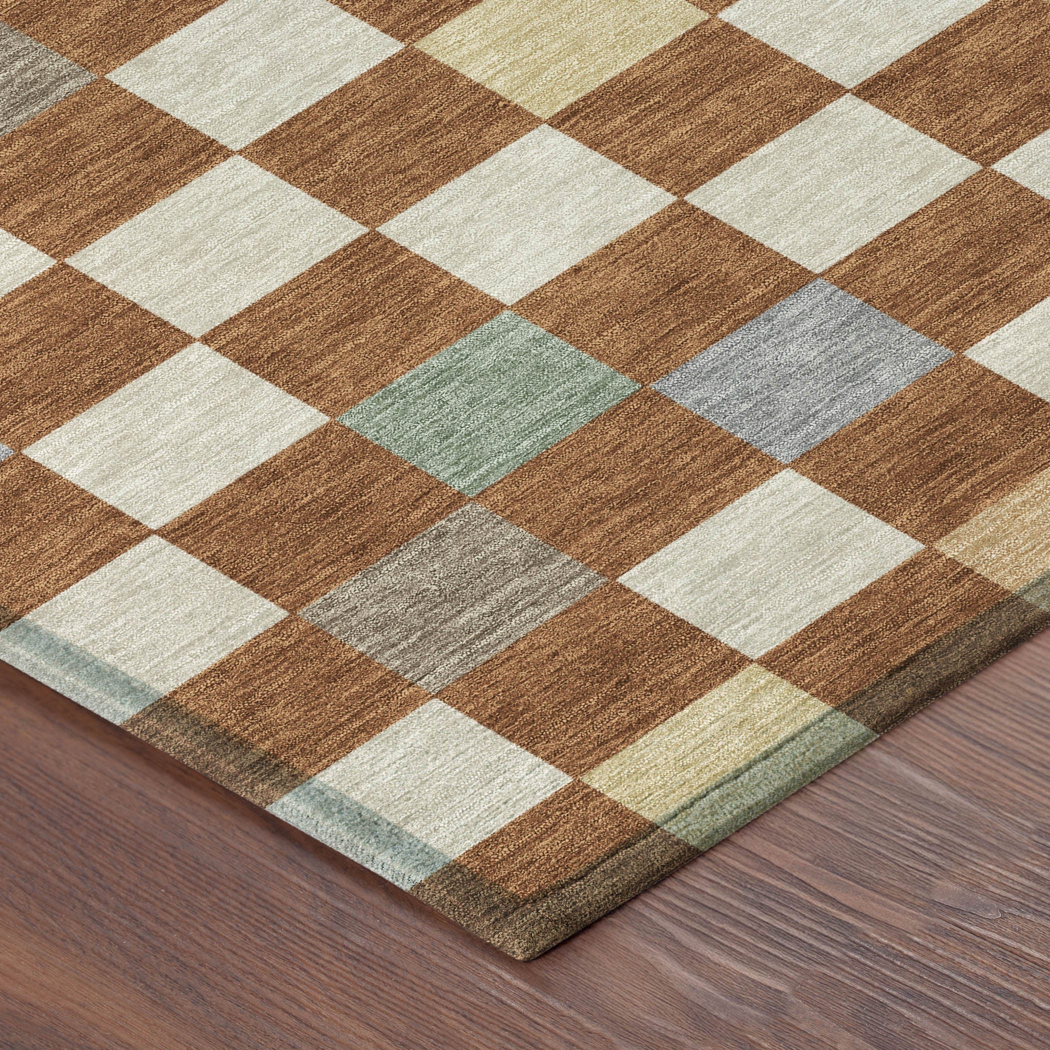 5' X 8' Orange And Gold Geometric Washable Indoor Outdoor Area Rug Homeroots Outdoor