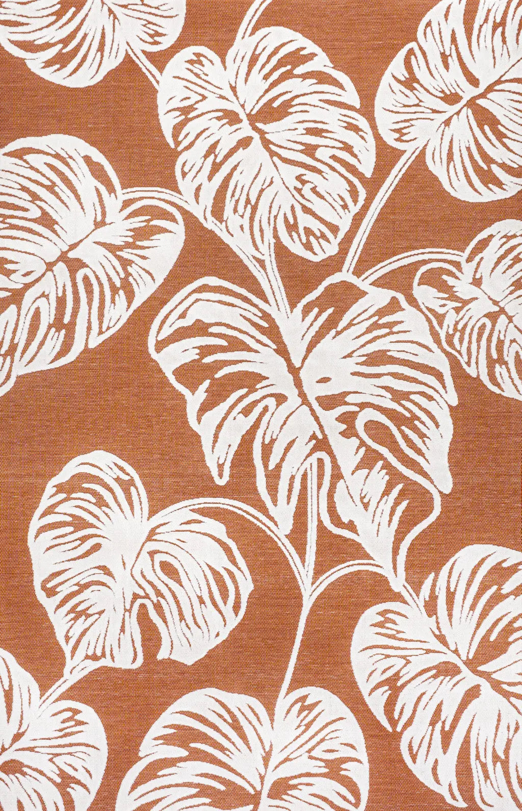 5' X 8' Orange And Ivory Floral Indoor Outdoor Area Rug - GreatEagleInc