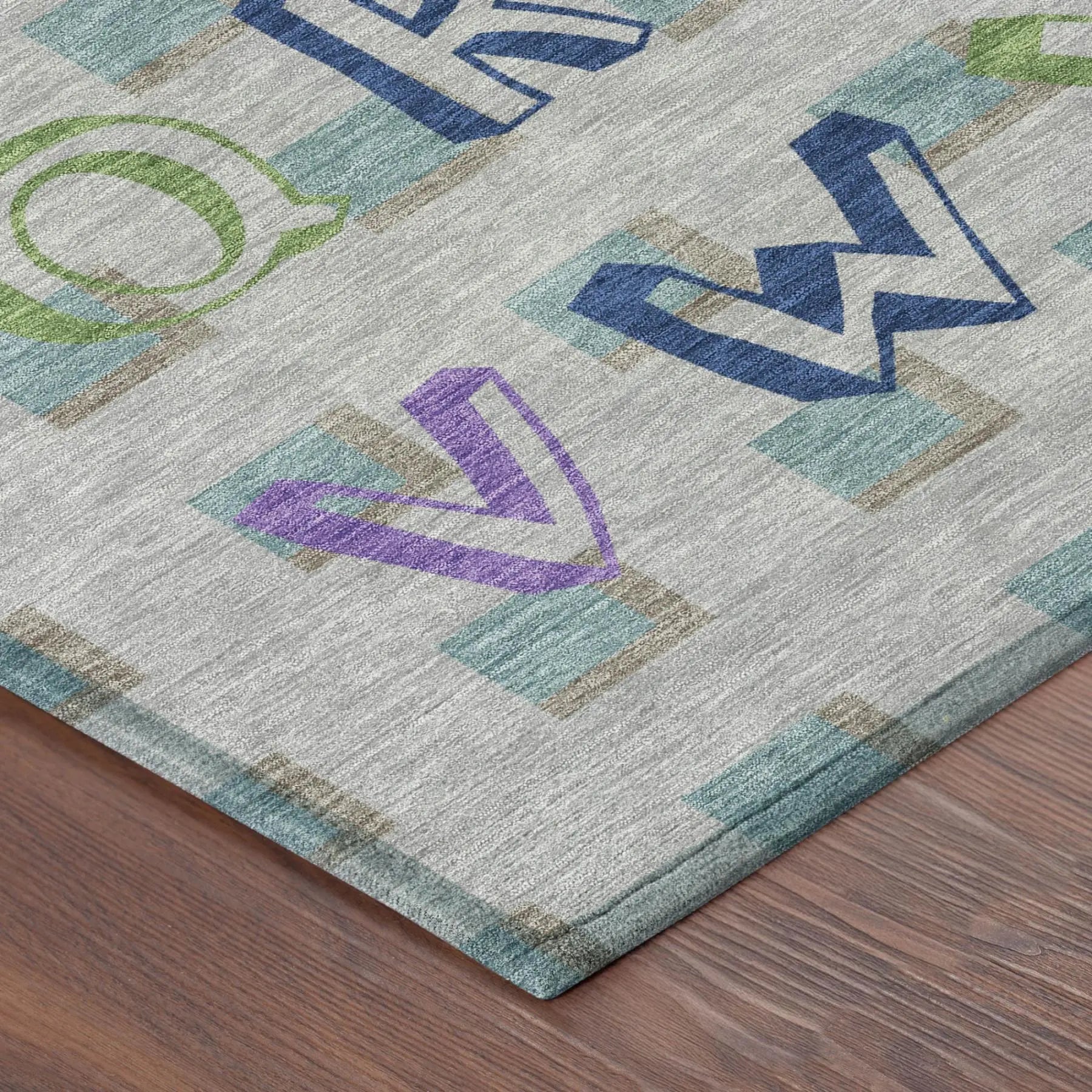5' X 8' Pewter And Gray Geometric Washable Indoor Outdoor Area Rug Homeroots Outdoor