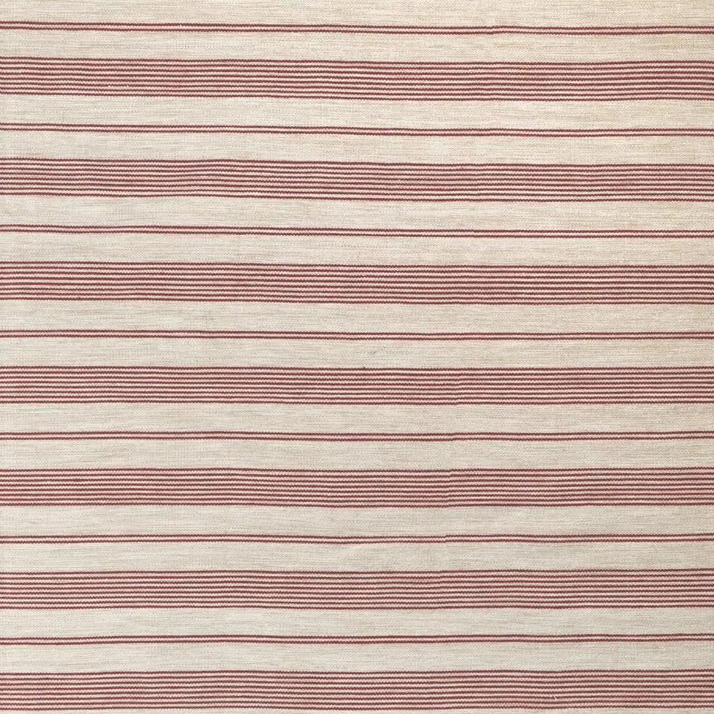 5' X 8' Red And Ivory Striped Dhurrie Hand Woven Stain Resistant Area Rug Homeroots Outdoor