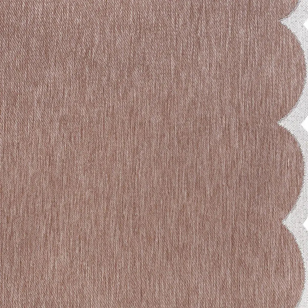 5' X 8' Rose And Cream Indoor Outdoor Area Rug Homeroots Outdoor